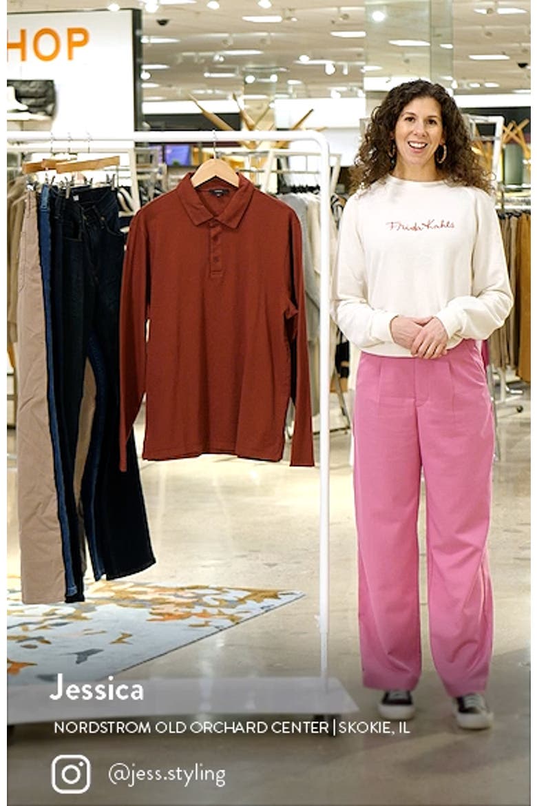 Garment Dyed Long Sleeve Polo video
