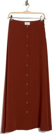 Andi Button Front Maxi Skirt