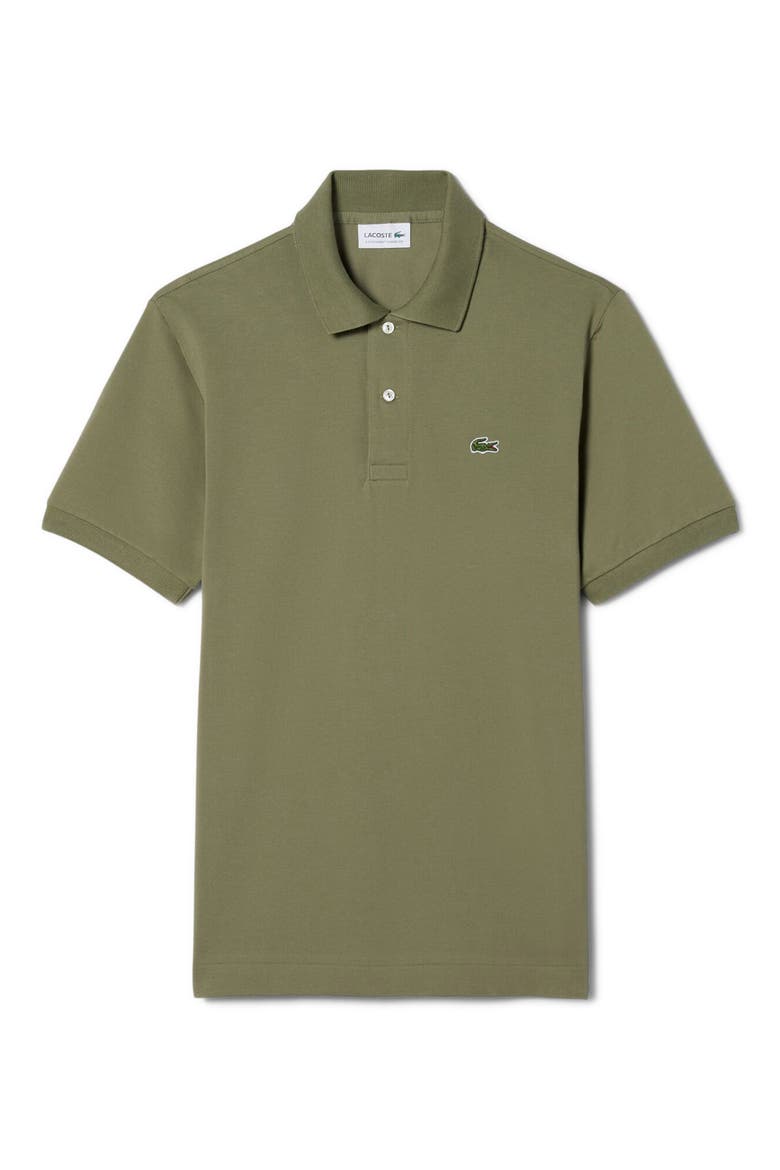 Essentials Classic Fit Cotton Blend Piqué Polo, Alternate, color, KHAKI
