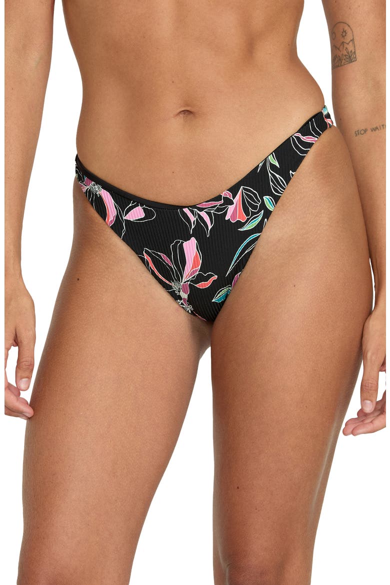 Dream In Bloom Rib Bikini Bottoms, Main, color, MULTI
