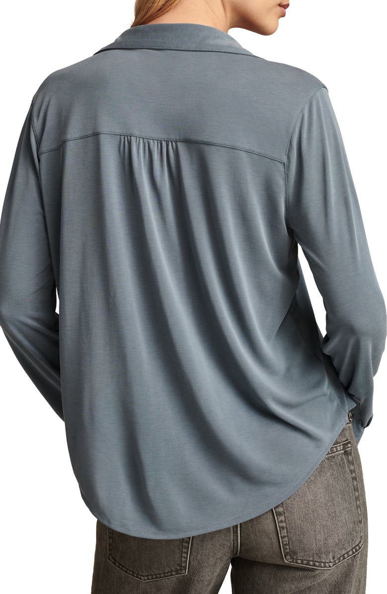 Lucky Brand Sandwash Shirt, Alternate, color, Dark Denim