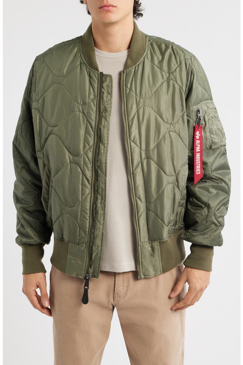 Alpha Industries L-2B Relaxed Water Resistant Quilted Bomber