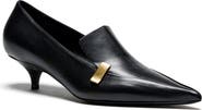 Proenza Schouler Slash Kitten Heel Loafer Pump