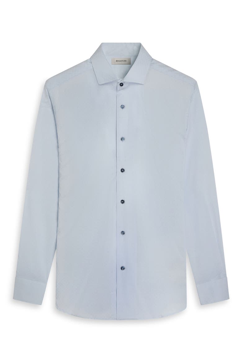 Alvin Shaped Fit Check Button-Up Shirt, Alternate, color, SKY