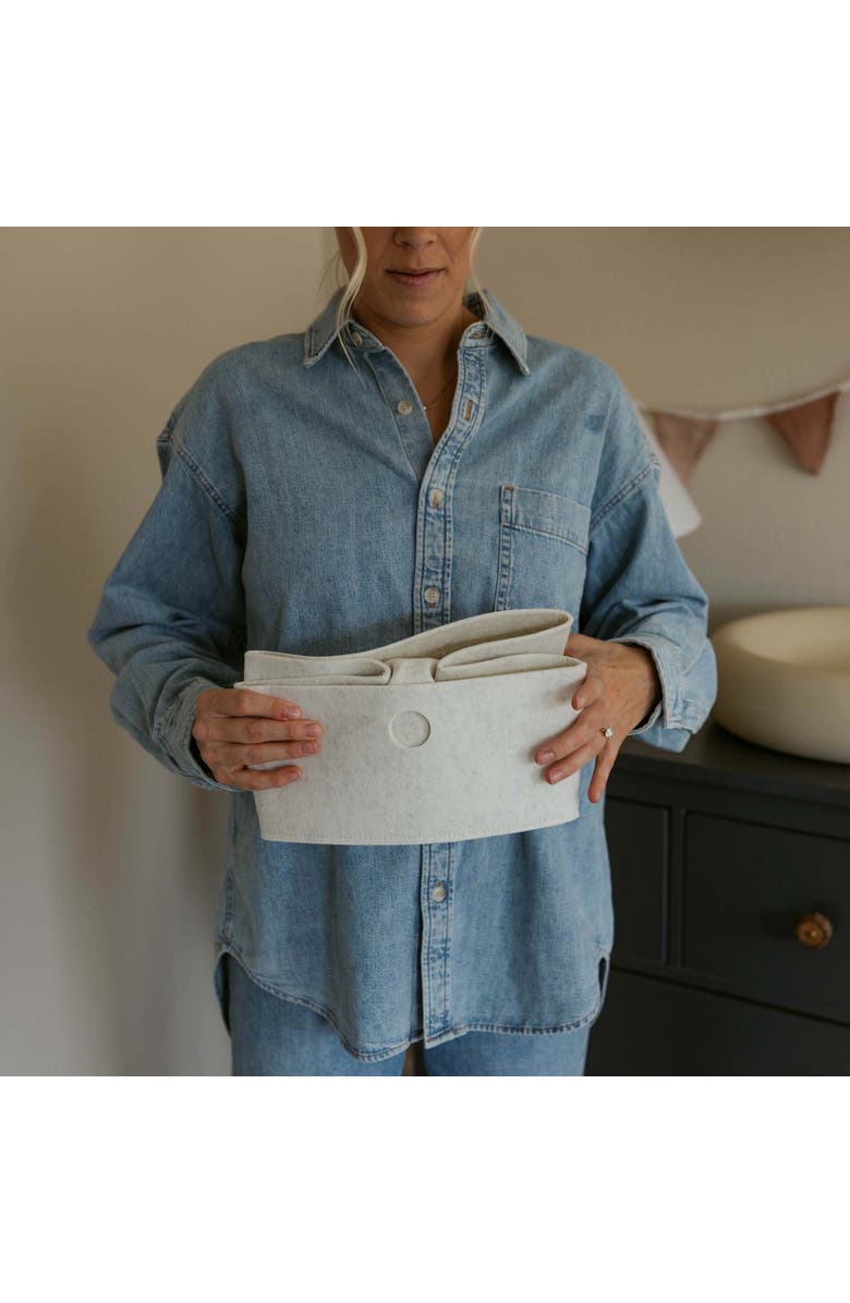 Parker Baby Co. 3 Pack Felt Drawer Organizers, Alternate, color, White