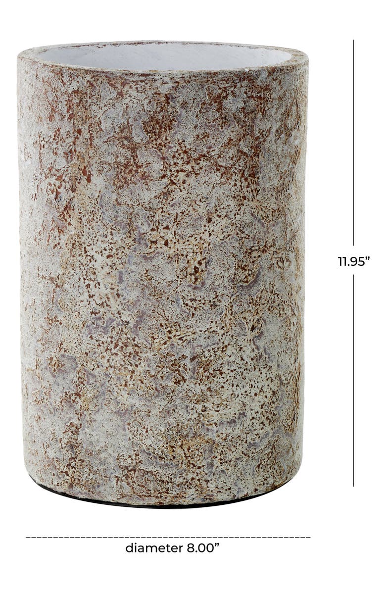 GINGER BIRCH STUDIO Speckled Terracotta Vase, Alternate, color, Brown