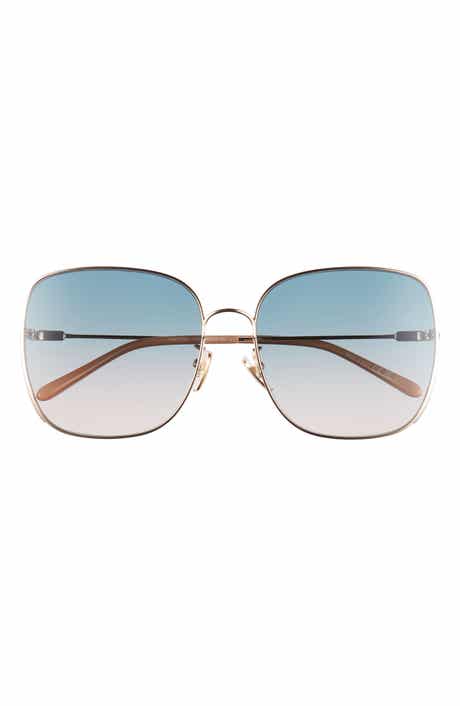 Chloé 61mm Polarized Gradient Square Sunglasses