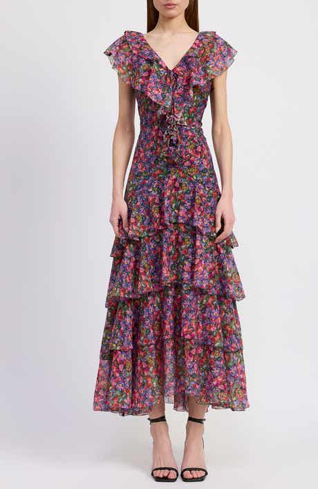Naomi Ruffle Maxi Dress