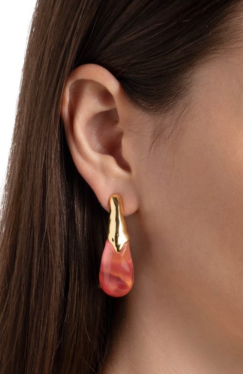 ALEXIS BITTAR ALEXIS BITTAR LIQUID LUCITE® ARCHED LARGE DROP EARRINGS 