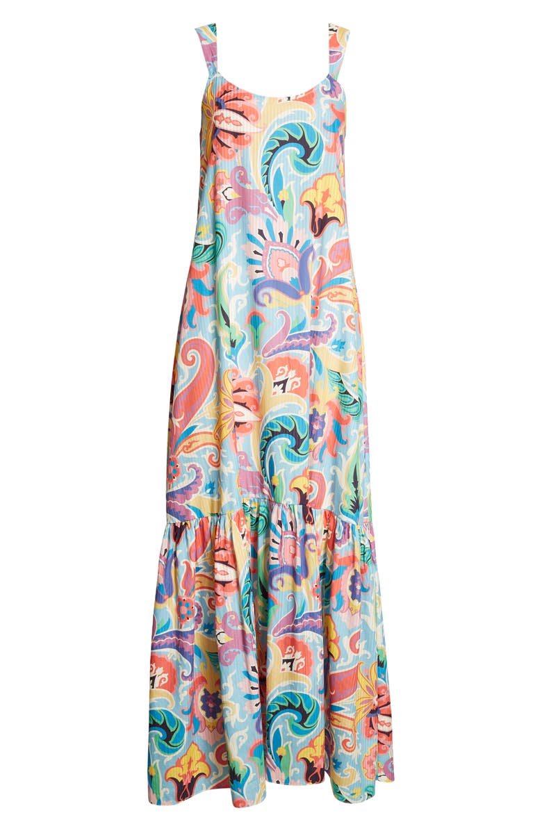 Etro Paisley Maxi Dress, Alternate, color, Stampa F.do Blue