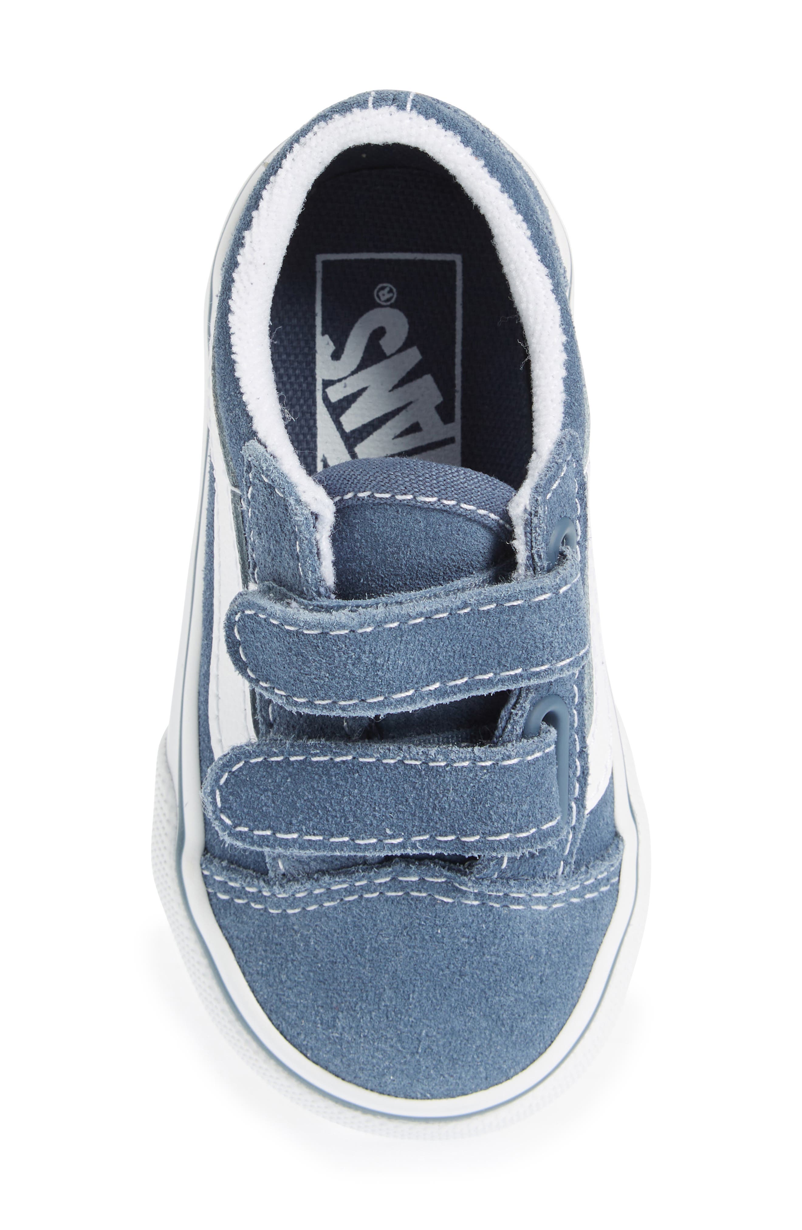 Kids' Old Skool V Low Top Sneaker, Alternate, color, SUEDE VINTAGE INDIGO