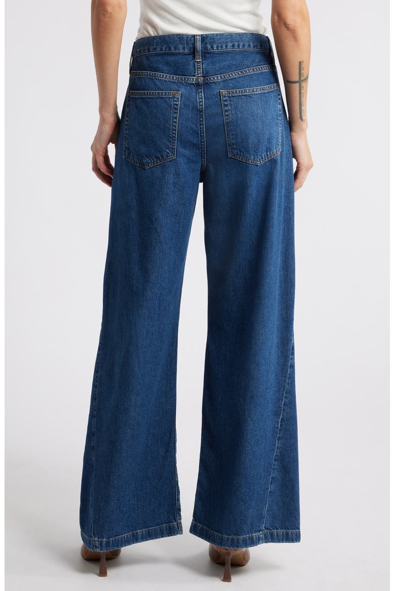 Le Baggy Palazzo Wide Leg Jeans, Alternate, color, BRYCE