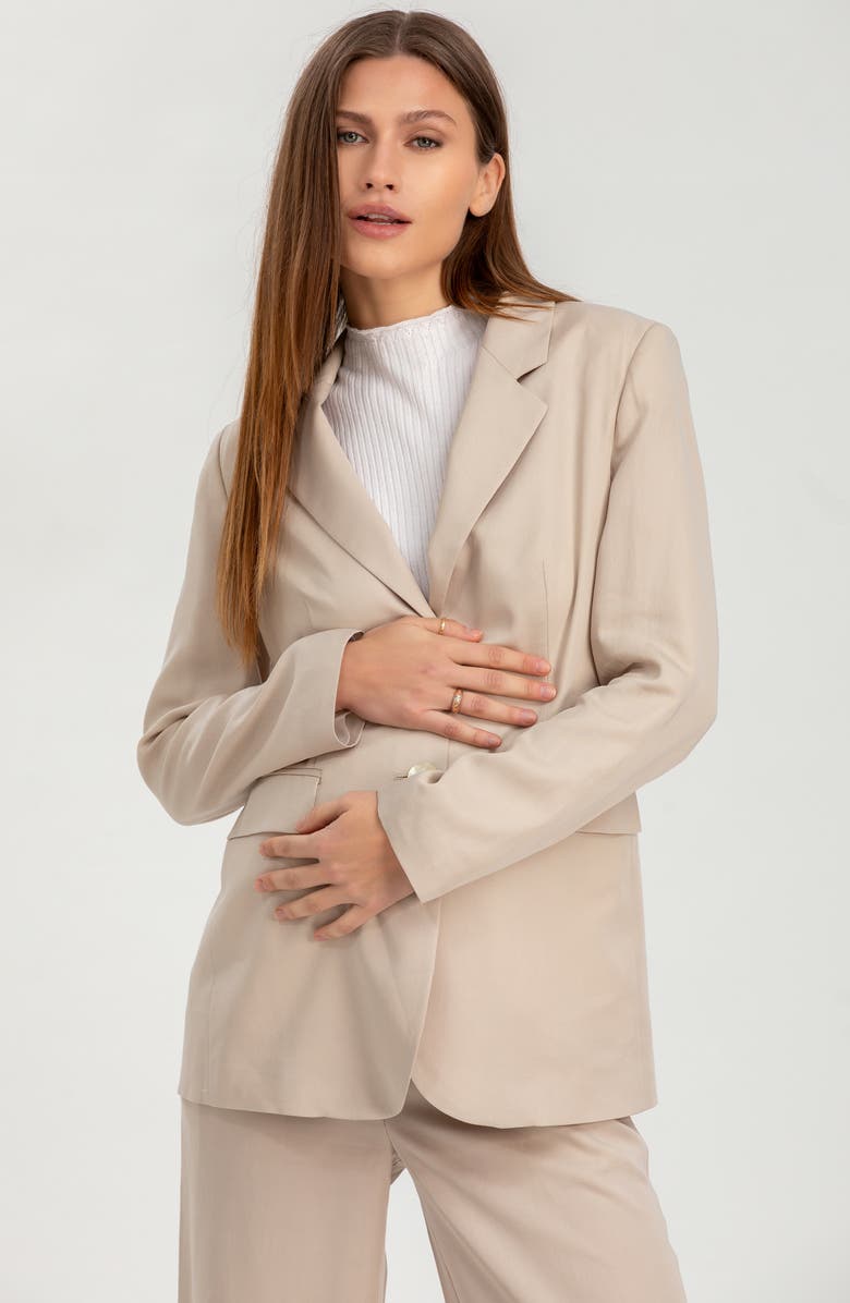 PIETRO BRUNELLI MATERNITY Eliana Two-Button Maternity Blazer, Alternate, color, 