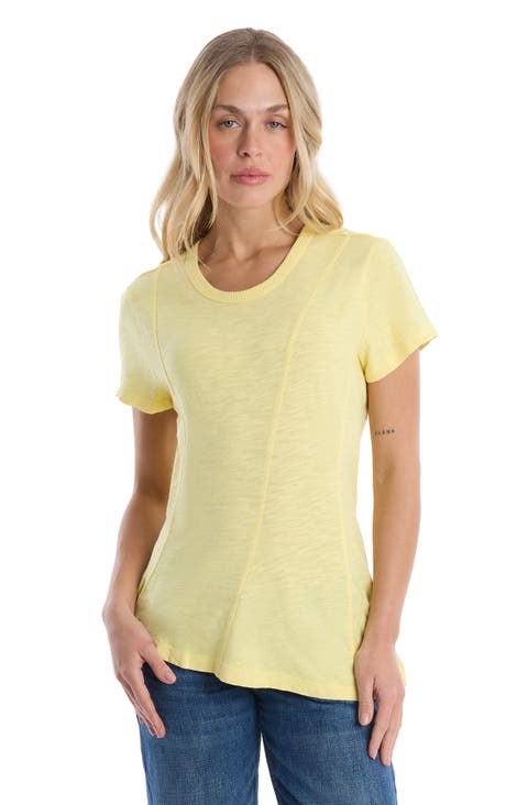 Round neck short sleeve tee