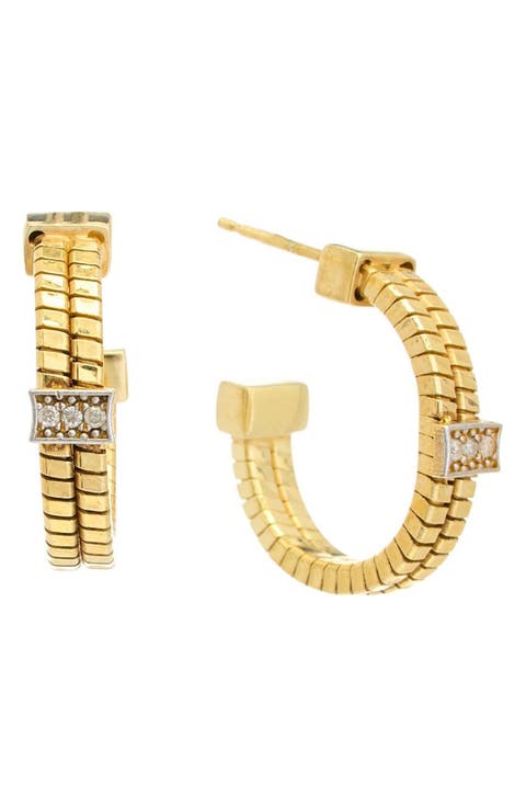 Mesh Hoop Earrings