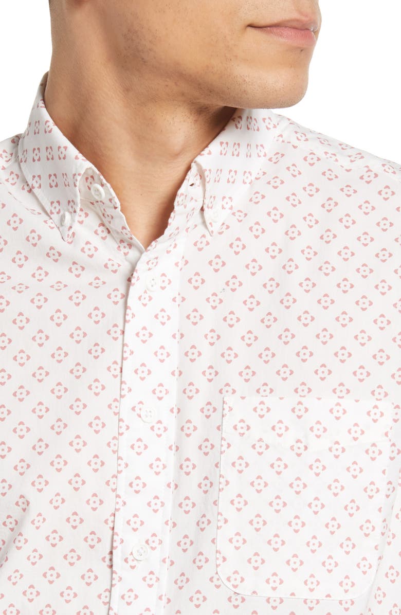 Faherty Playa Short Sleeve Button-Up Shirt, Alternate, color, 