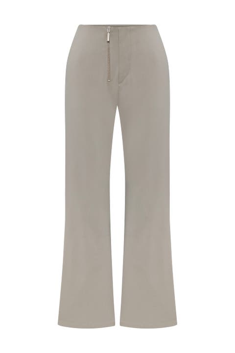 Cotton Woven Regular Fit Flare Pant