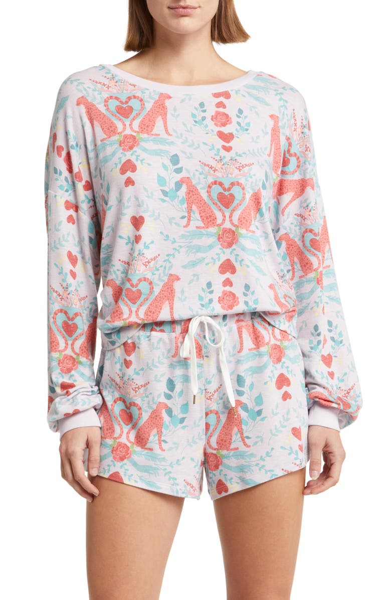 Honeydew Star Seeker Brushed Jersey Short Pajamas, Main, color,