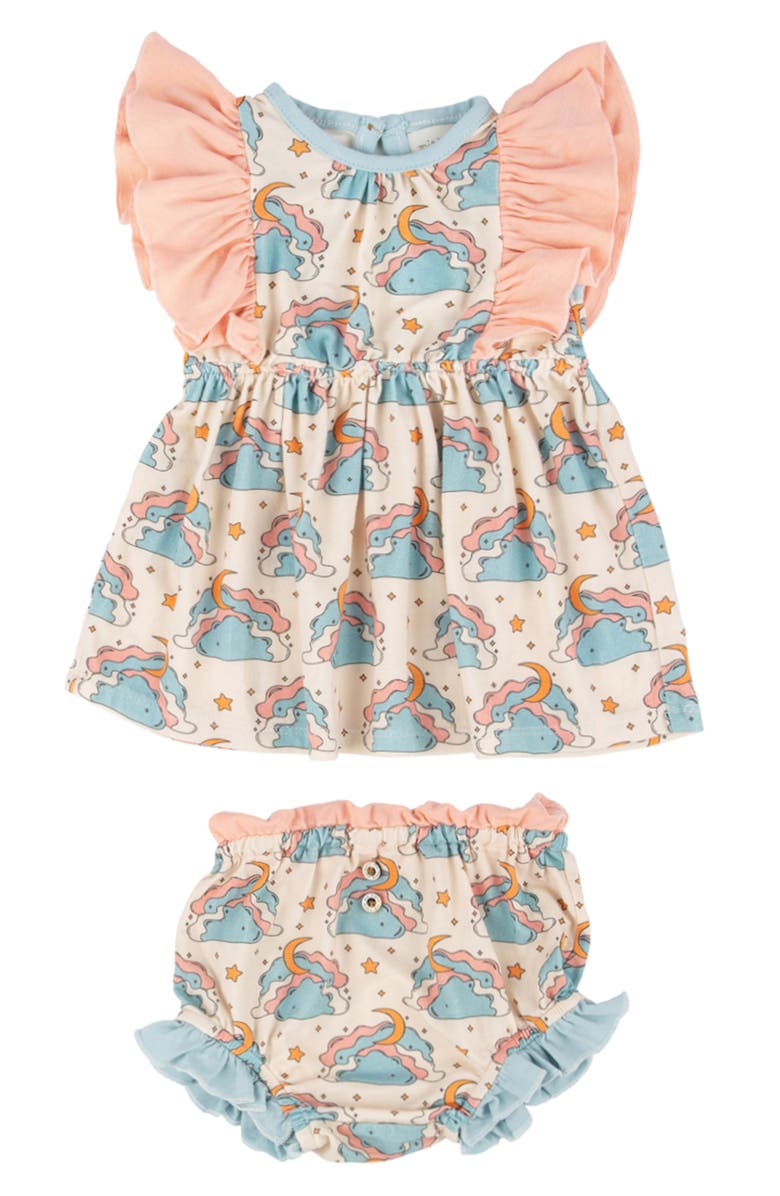 Miki Miette Mia Ruffle Tank & Bloomers Set, Main, color, Dreamland