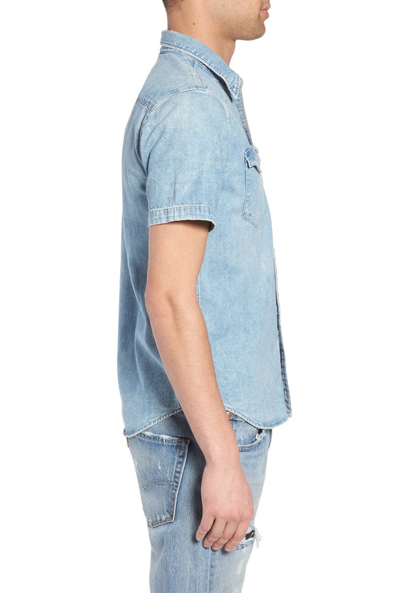 Levi's® Barstow Western Shirt, Alternate, color, LIGHT WEIGHT MARBLED DENIM
