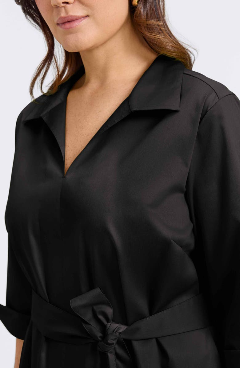 Foxcroft Agnes Belted Shirtdress, Alternate, color, 