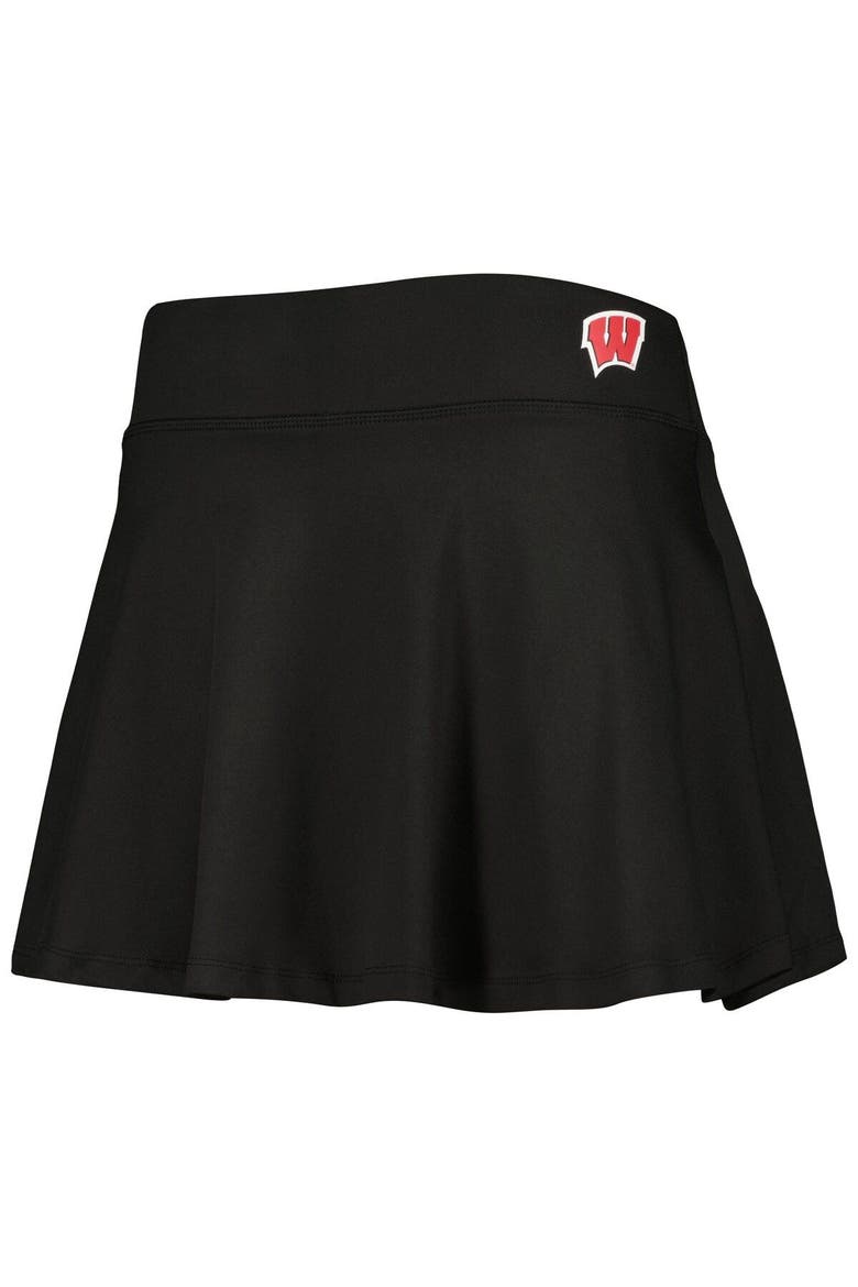 Women's ZooZatz Black Wisconsin Badgers Flowy Skort, Alternate, color, Black