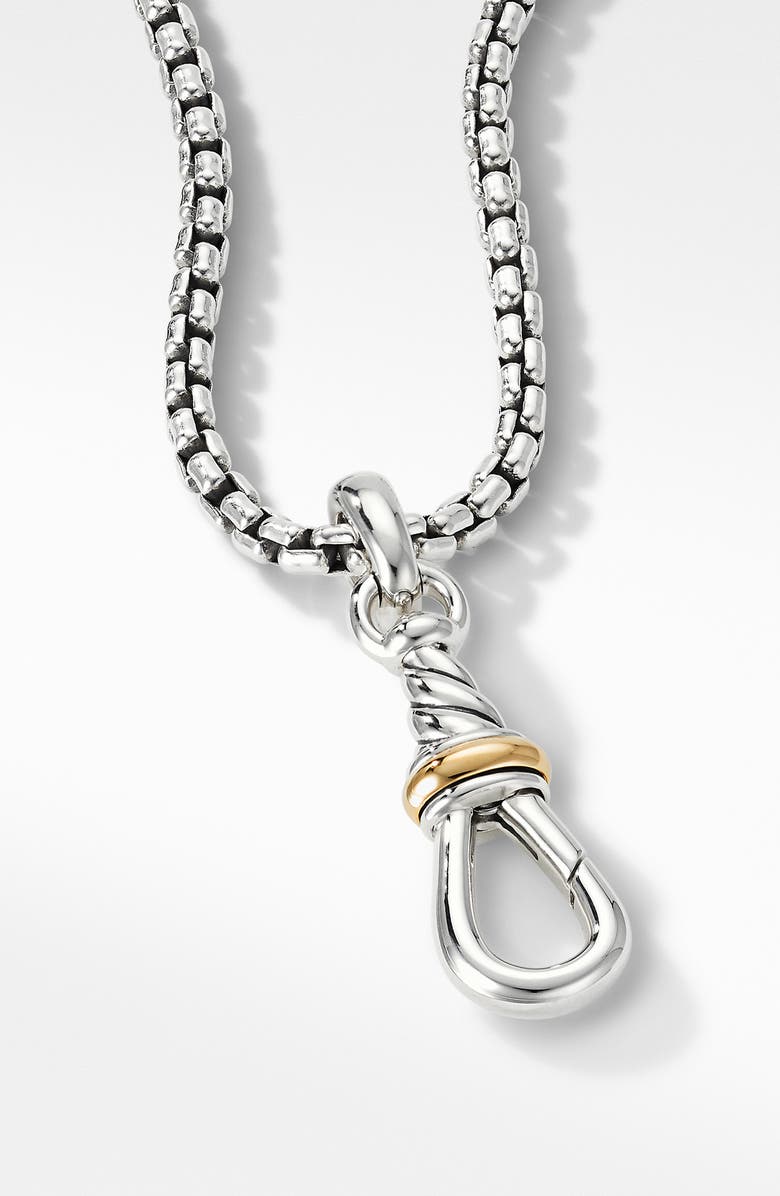 David Yurman Medium Cable Amulet Grabber with 18K Gold, Alternate, color, 