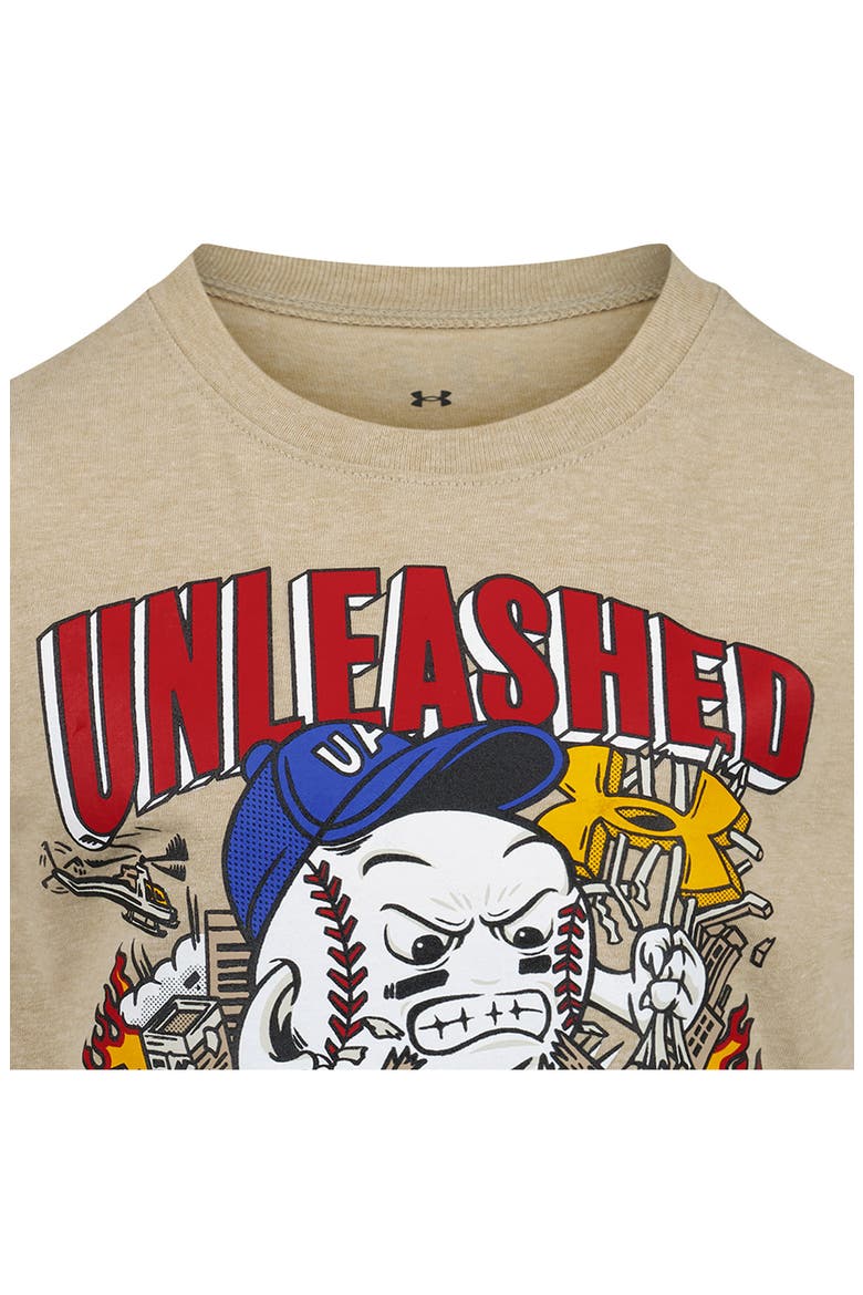 Kids' Unleashed Graphic T-Shirt, Alternate, color, FIELD KHAKI HEATHER