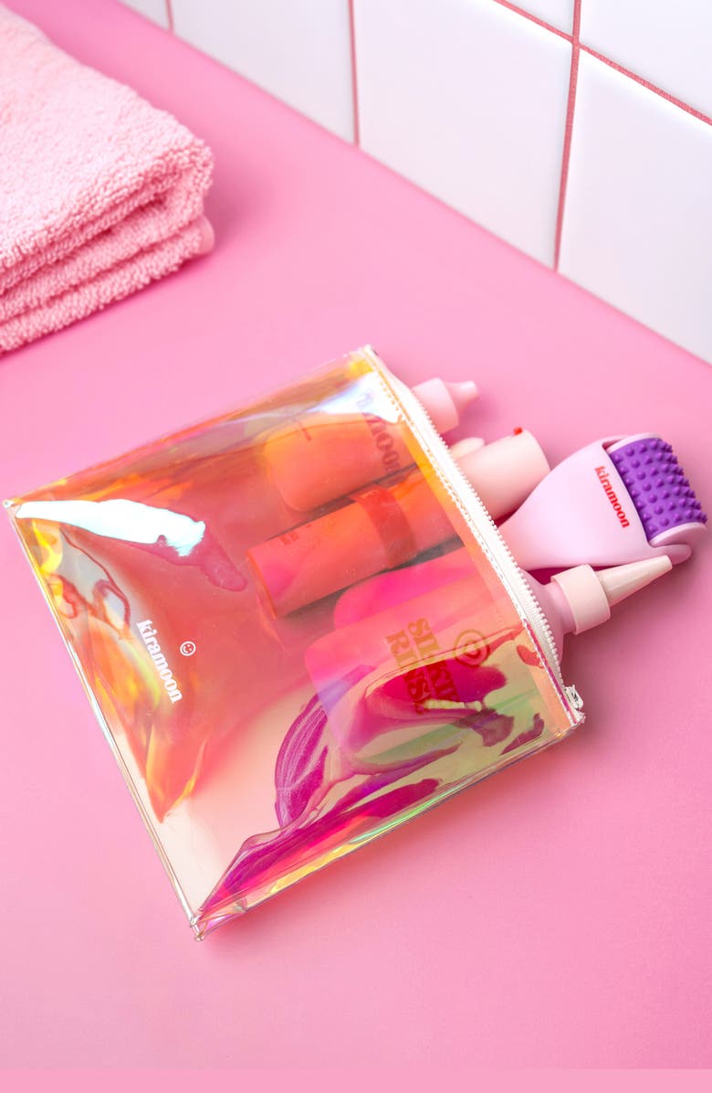 Kiramoon The Magic Pouch Cosmetics Bag, Alternate, color, Pink