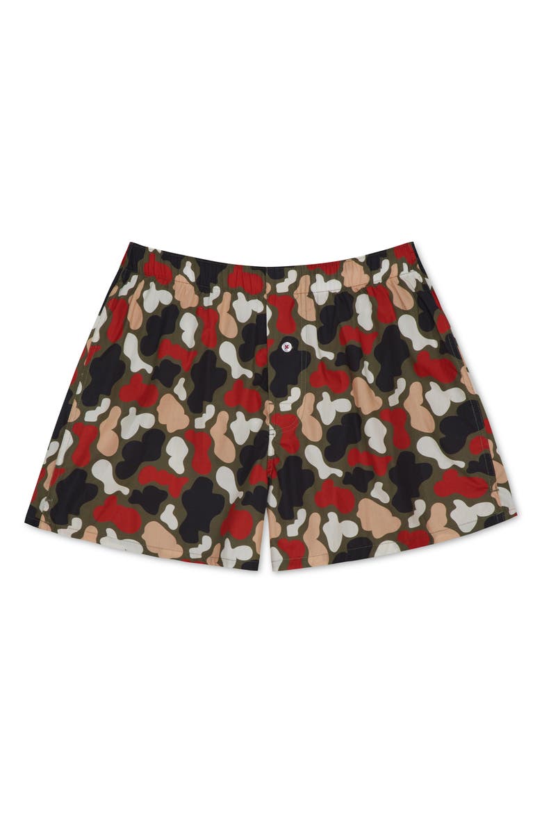 Organic Cotton Duck Camo Boxer Short, Main, color, PINK