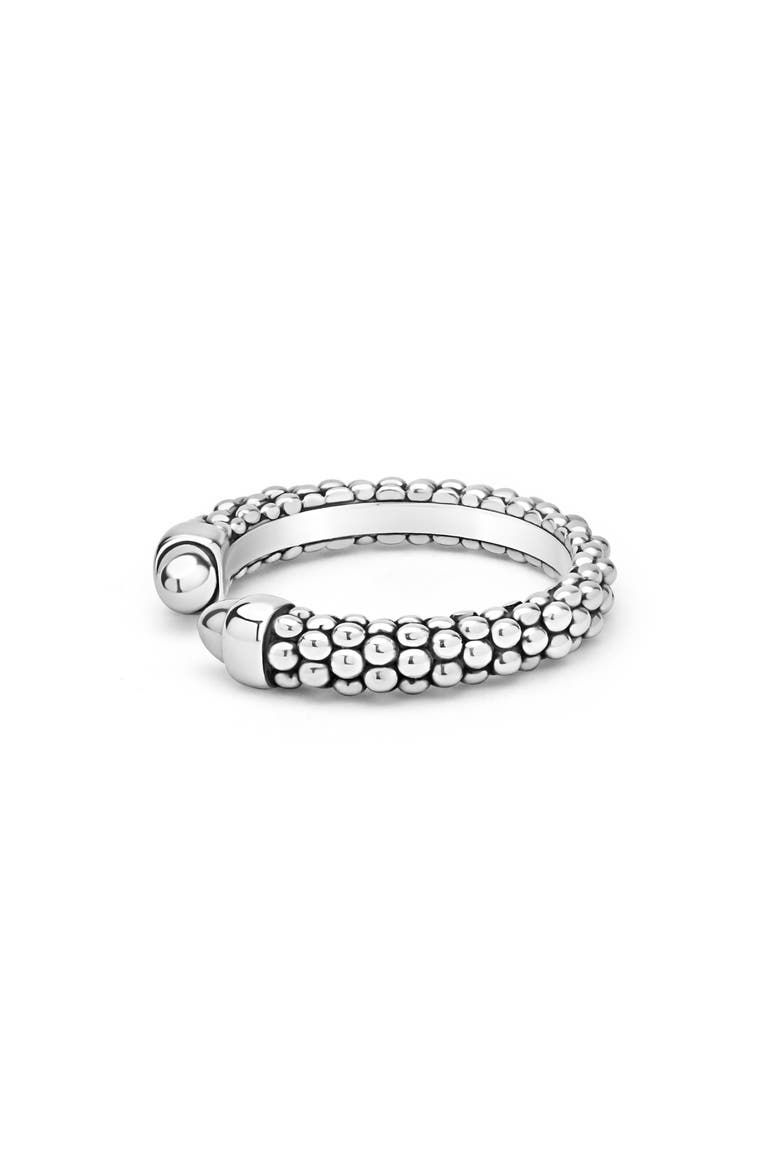 Signature Caviar Versa Ring, Alternate, color, SILVER