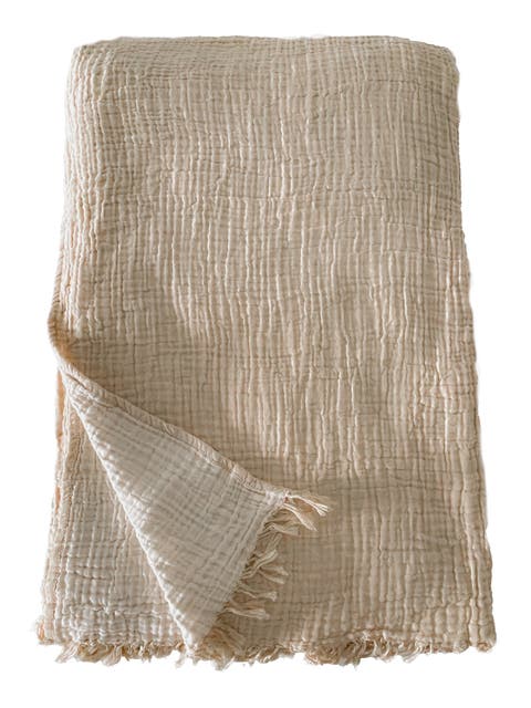 Crinkled Turkish Cotton Cuddle Throw