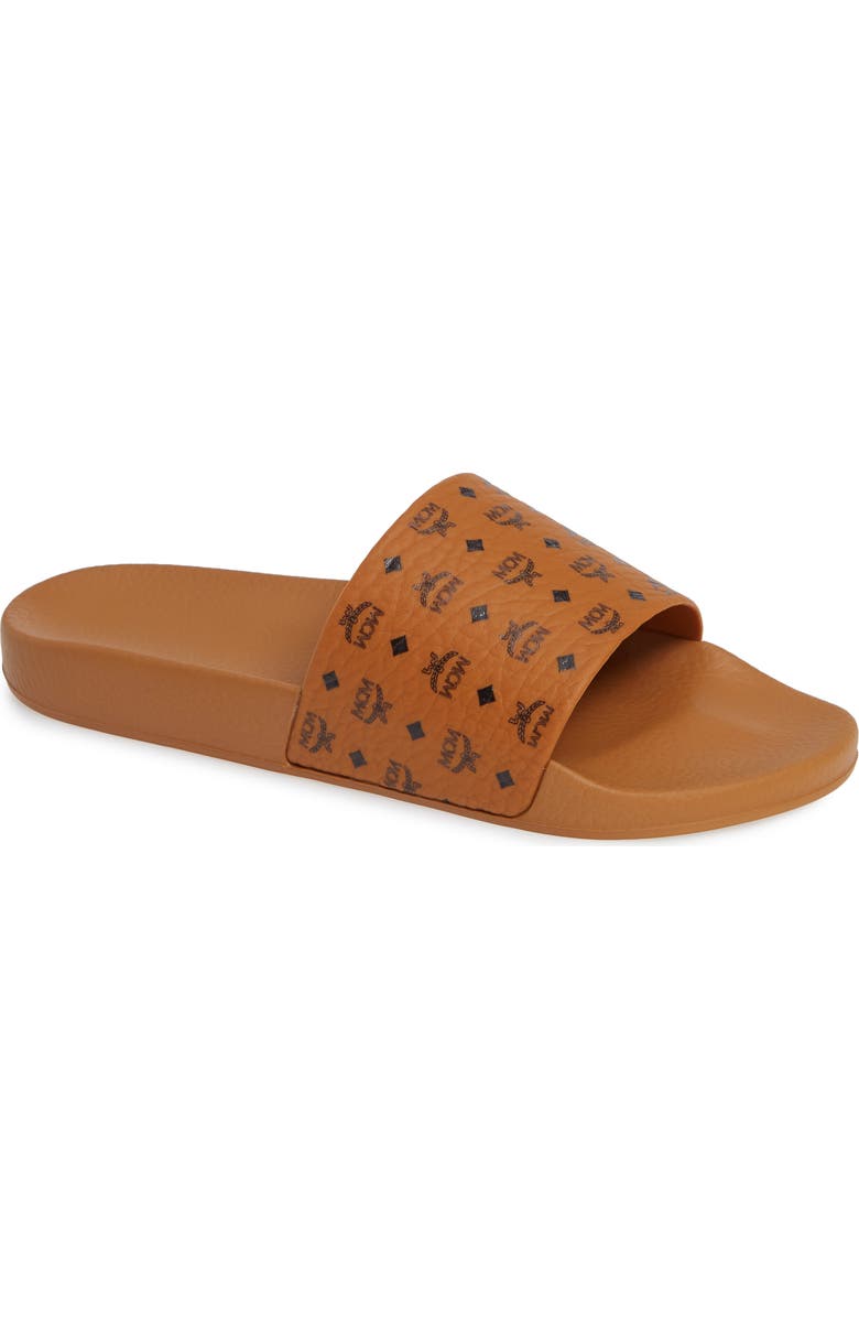 MCM Visetos Slide Sandal, Main, color,