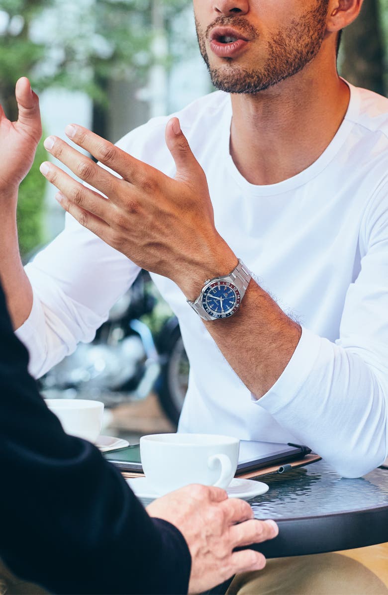 Citizen Series8 880 GMT Automatic Bracelet Watch, 41mm, Alternate, color, Silver-Tone