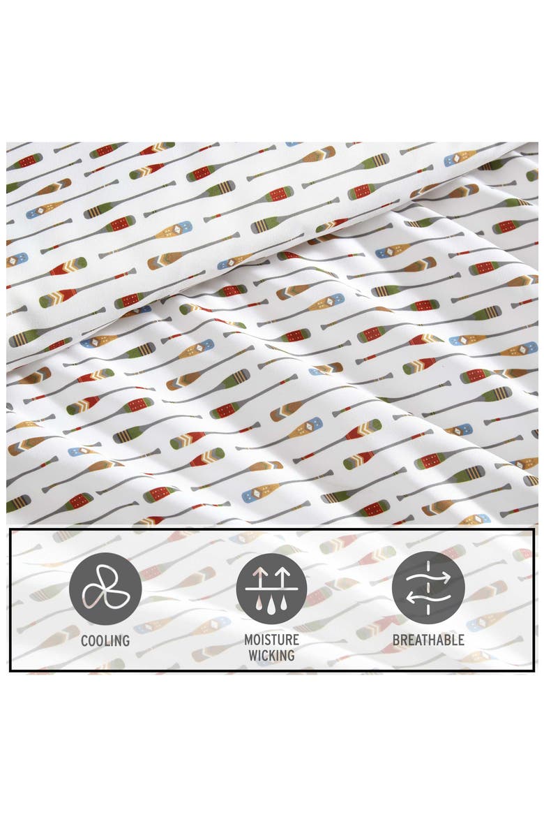 Buddy & Friends Microfiber Sheet Set, Alternate, color, WHITE