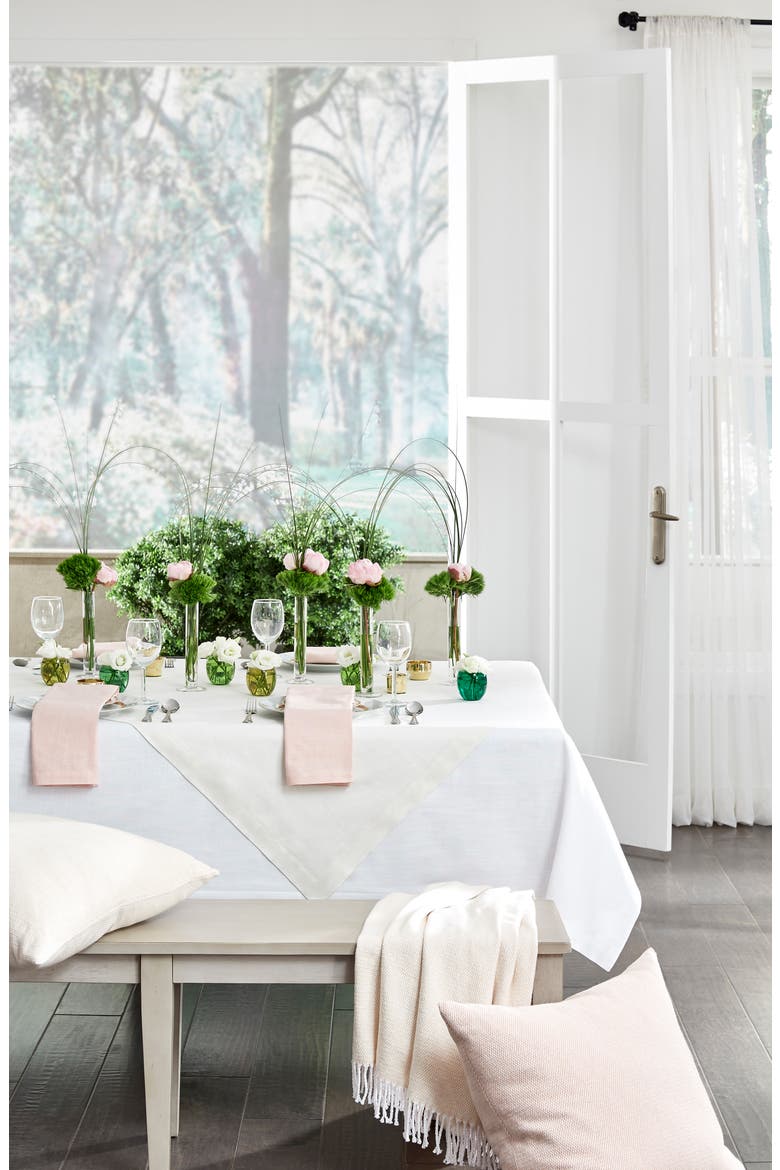 Cartlin Oblong Tablecloth, Alternate, color, WHITE