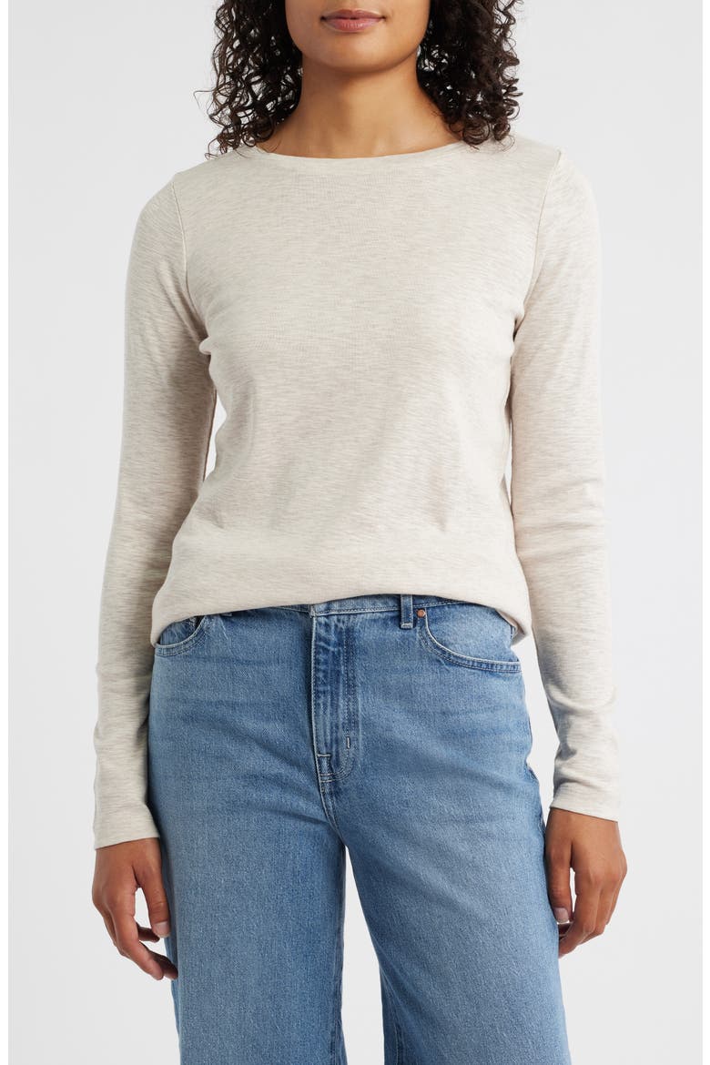 Boat Neck Top, Main, color, SUGAR COOKIE