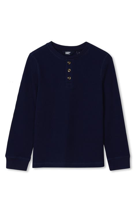 Boys Long Sleeve Thermal Henley