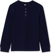 Lands' End Boys Long Sleeve Thermal Henley