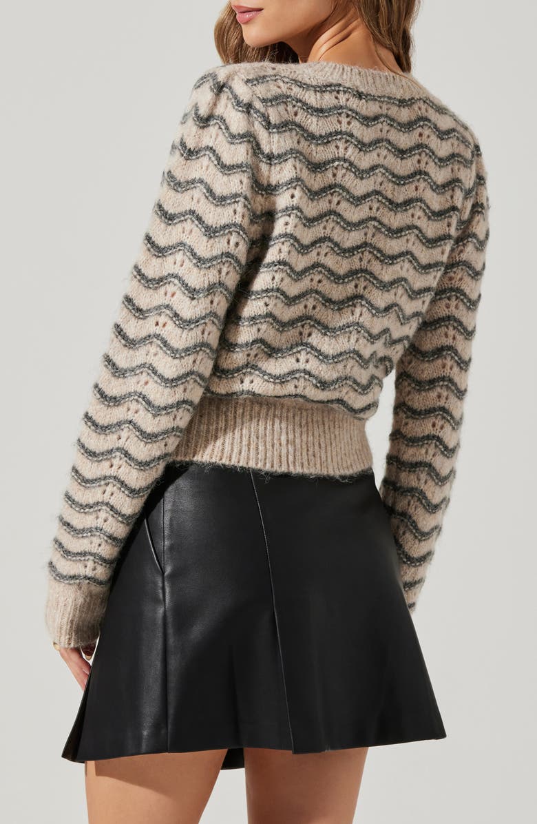 ASTR the Label Jaylani Wavy Stitch Sweater, Alternate, color,