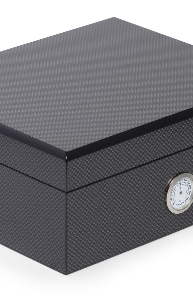 Bey-Berk 6-Piece Marcus Cigar Humidor Set, Alternate, color, Brown