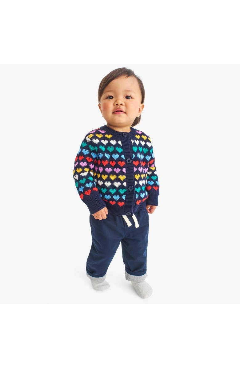 Primary Baby Lined Stretch Chino Drawstring Pant, Alternate, color, Dark Navy