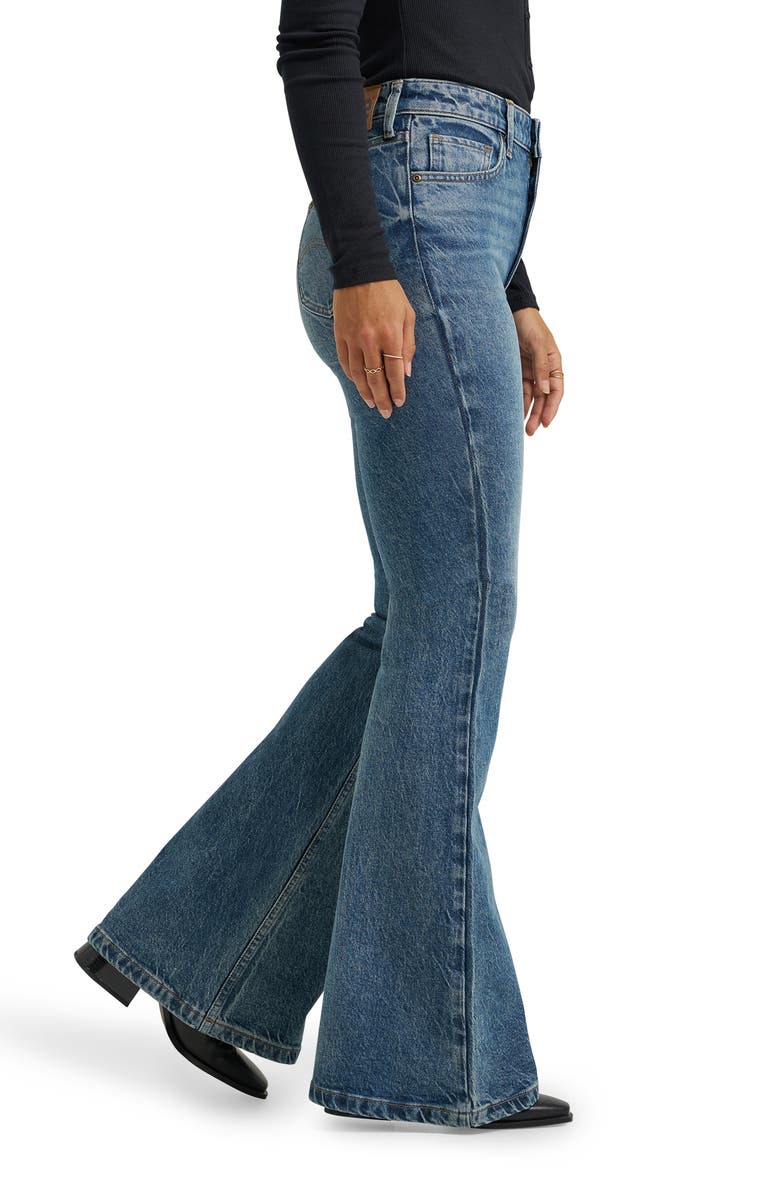 Lee High Waist Flare Leg Jeans, Alternate, color, Indigo Cast