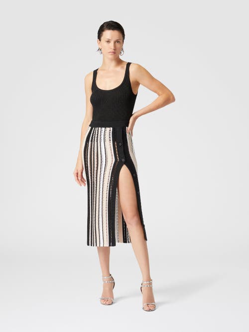 Shop Missoni Viscose Lamé Tank Top In Black