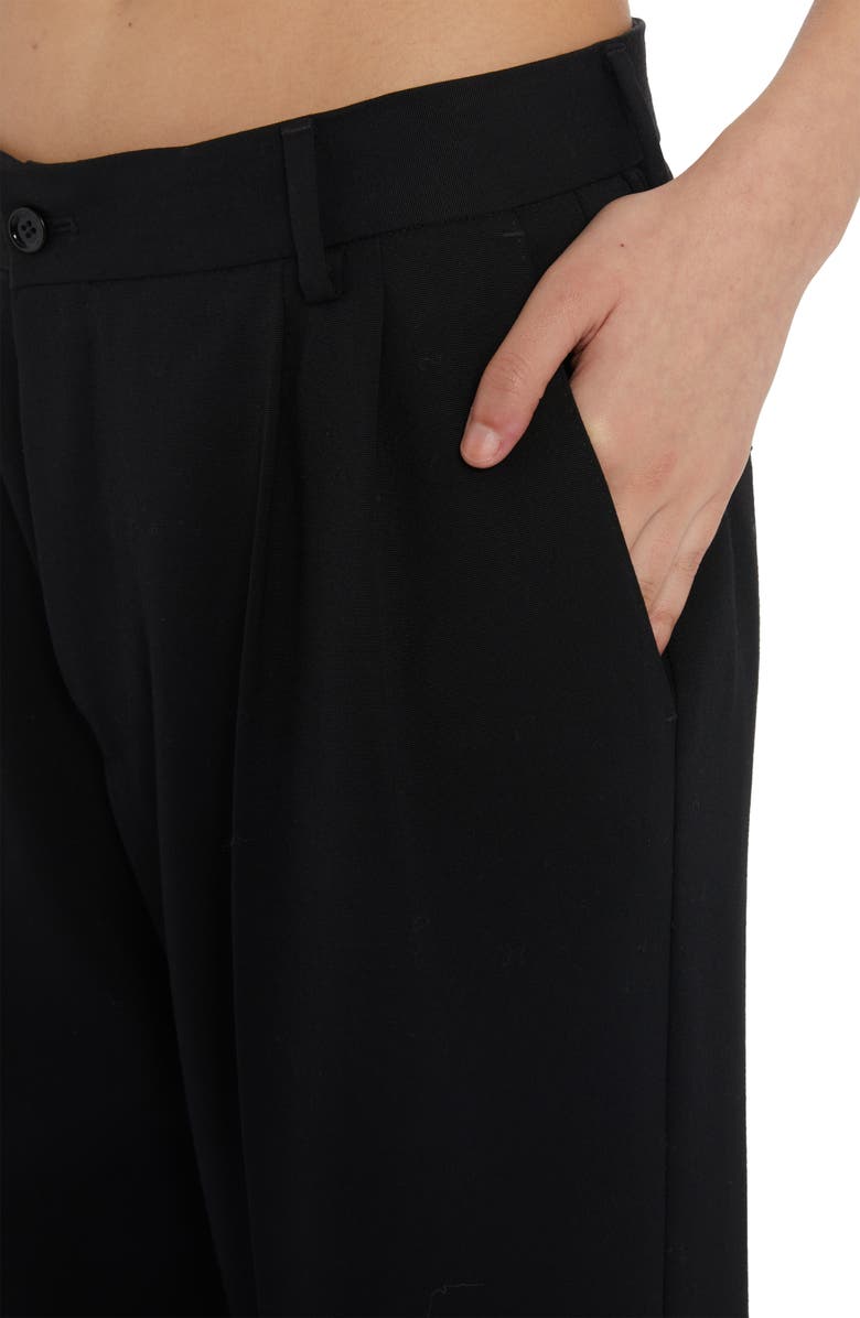 Dolce&Gabbana Wide Leg Stretch Virgin Wool Pants, Alternate, color,