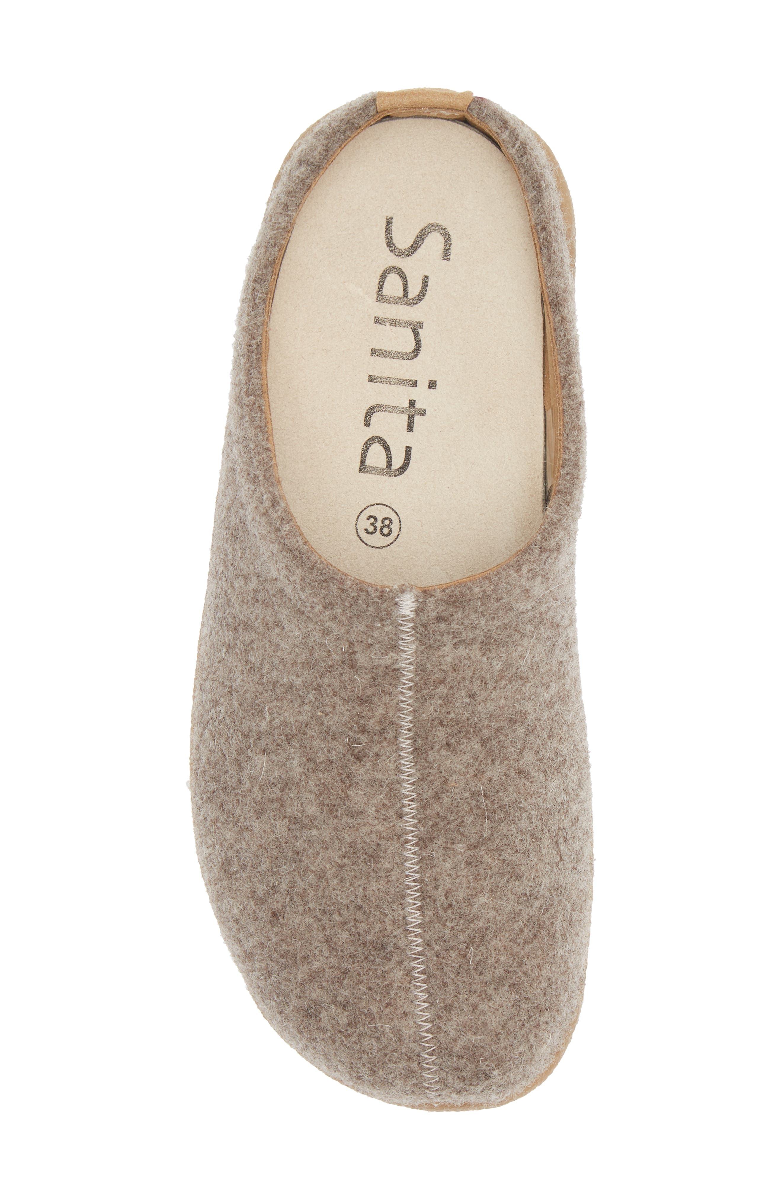 Sanita Lodge Wool Felt Slipper, Alternate, color, Stone