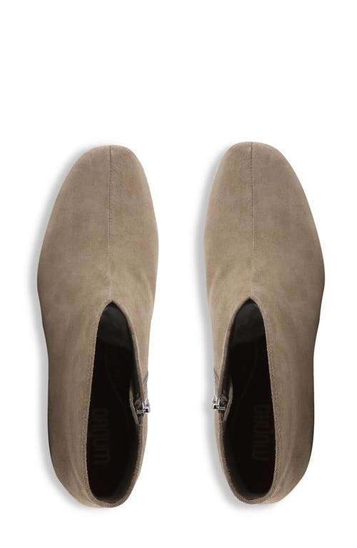 Munro Shelly Bootie In Almond Suede