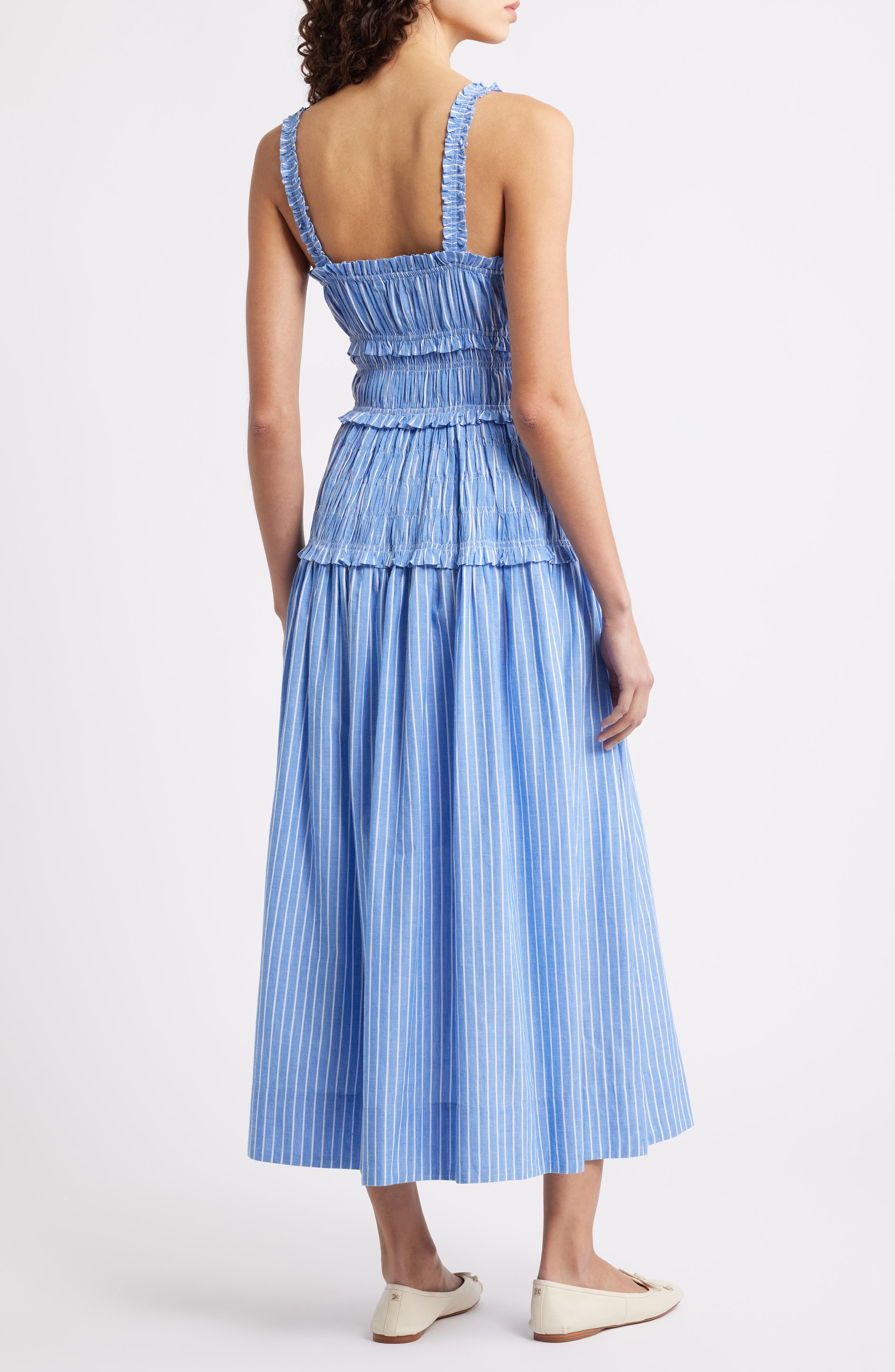 Marianne Stripe Organic Cotton Midi Dress - image 4