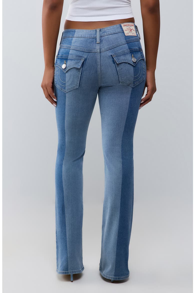 Becca Colorblocked Bootcut Jeans, Alternate, color, COLORBLOCK INDIGO