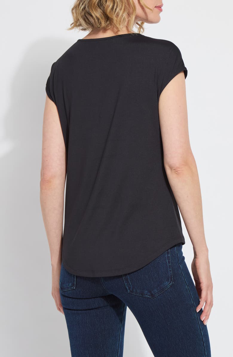 Lysse 'Lyssentials Cap Sleeve T-Shirt, Alternate, color, Black